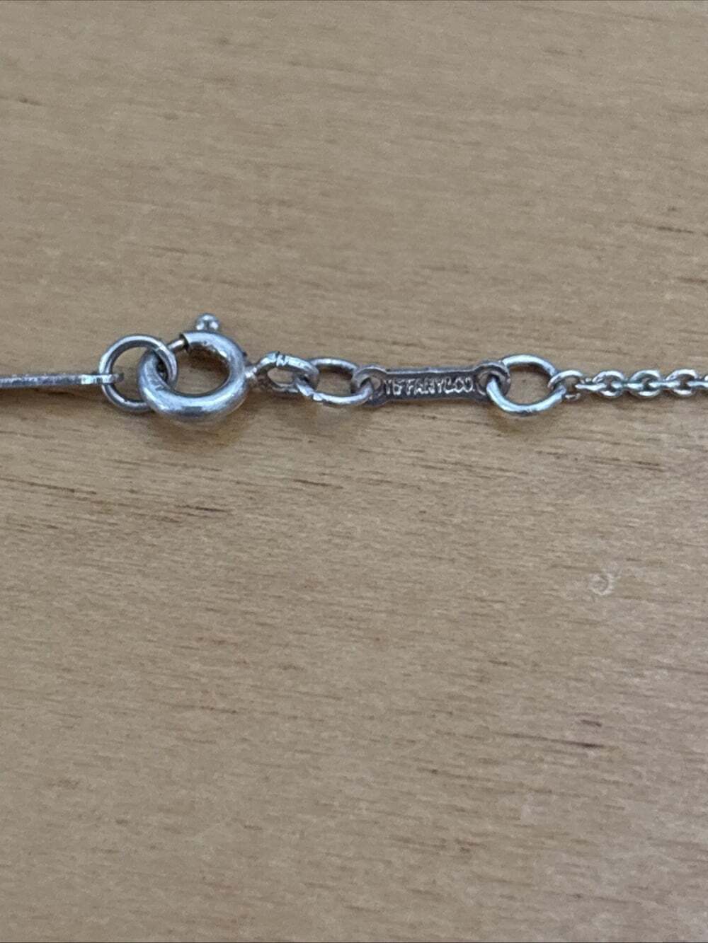 Tiffany & Co. Sterling 15mm Fold Heart Elsa Peretti Necklace Pendant 16.5" Chain - Picture 4 of 14